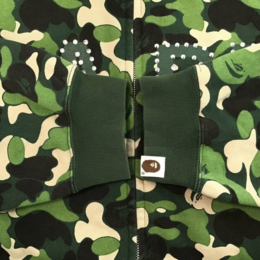 Bape × Swarovski BAPE logo Swarovski full zip hoodie ABC camo a bathing ape Size US L / EU 52-54 / 3 - 8 Thumbnail