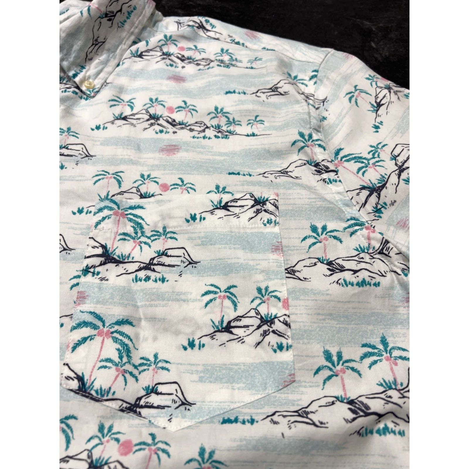 Chaps Chaps Shirt 2XLT S/S Button-Down Hawaiian Floral Red Mens Big & Tall Size US XXL / EU 58 / 5 - 3 Thumbnail