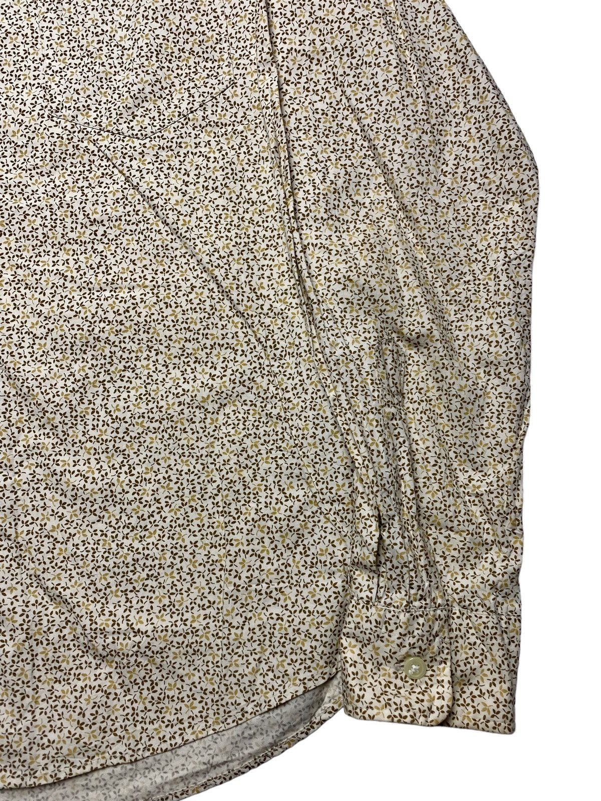 If Six Was Nine 2000s Tornado Mart - Printed Micro Leaf Button Shirt Size US L / EU 52-54 / 3 - 2 Thumbnail
