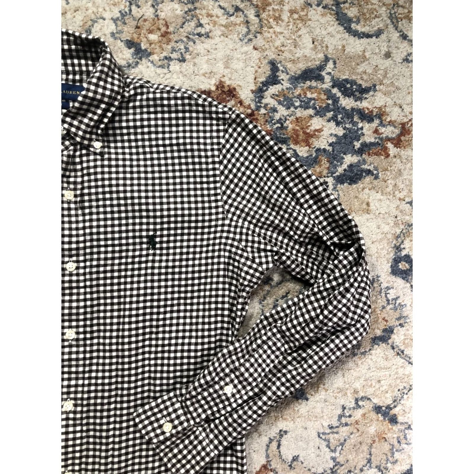 Ralph Lauren Ralph Lauren Shirt Mens Medium Black Check Button-Down Long Sleeve Pony Logo Size US M / EU 48-50 / 2 - 4 Thumbnail