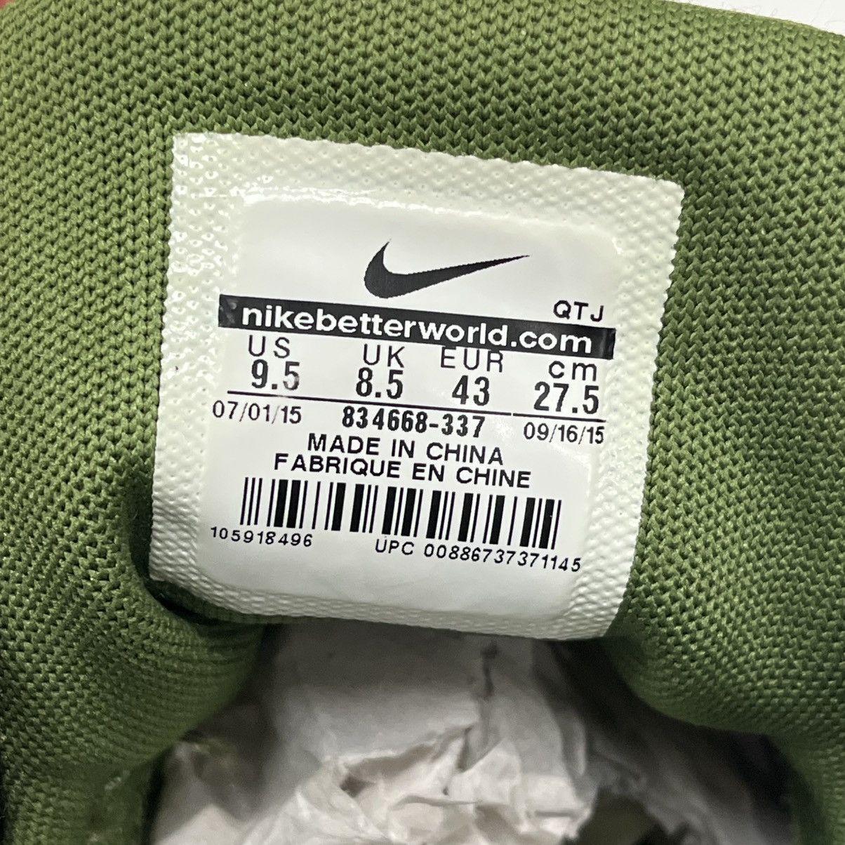 Nike × Stussy Nike Air Max 95 x Stussy Olive Size US 9.5 / EU 42-43 - 13 Thumbnail