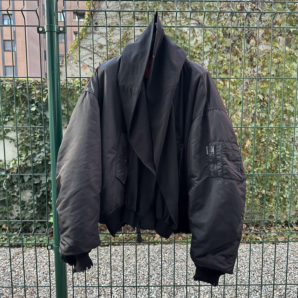 Balenciaga INCOGNITO HOODED BOMBER | Grailed