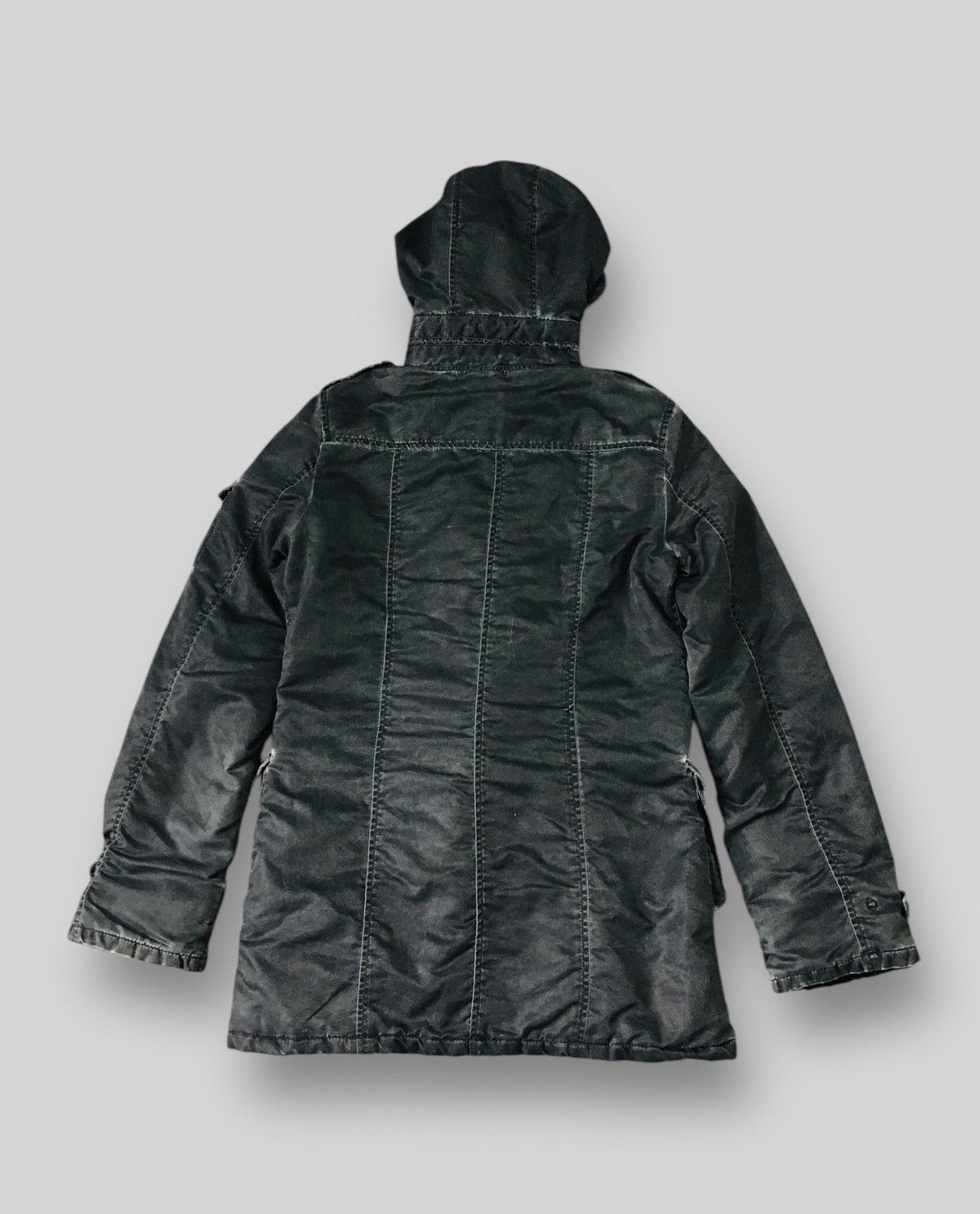 If Six Was Nine × Japanese Brand × Le Grande Bleu (L.G.B.) A07 Incede Punk Bondage Multipocket Fur Hoodie Jacket Size M / US 6-8 / IT 42-44 - 3 Thumbnail