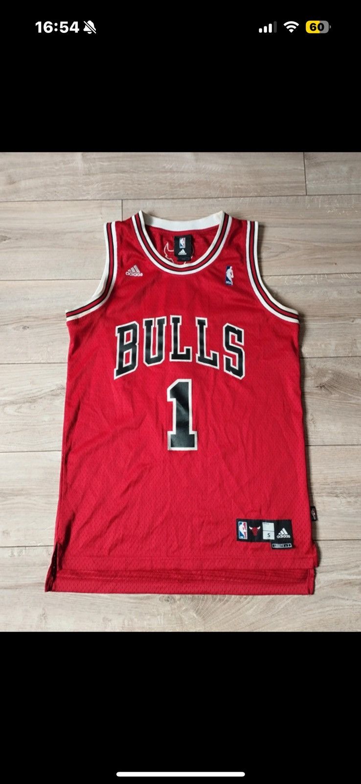 Adidas Adidas Chicago Bulls Rose #1 Vintage Jersey NBA size S Size US S / EU 44-46 / 1 - 1 Thumbnail