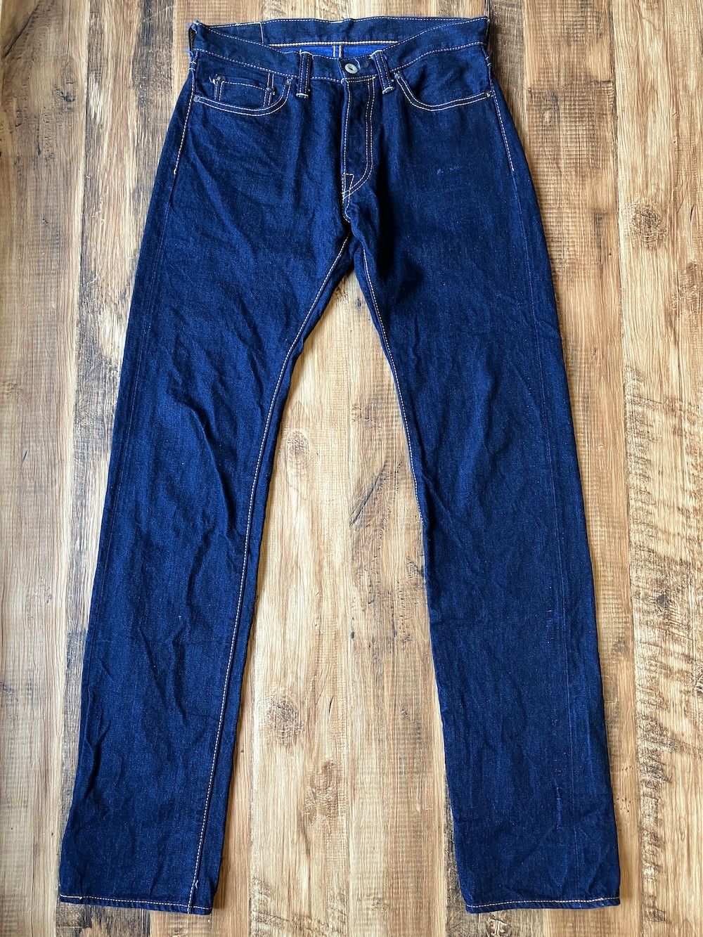 Japanese Brand TENRYO DENIM TDP005 W31 x L35 “Color Revolution” Indigo&blue Size US 31 - 4 Thumbnail
