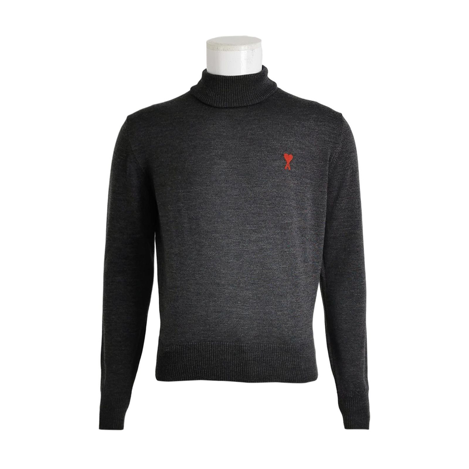 AMI AMI Heart Logo Merino Wool Turtleneck Sweater US S Size US S / EU 44-46 / 1 - 1 Thumbnail