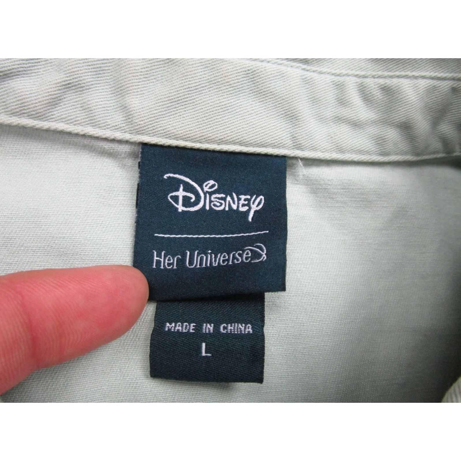 Vintage Disney Raya Last Dragon Shirt Womens Large Green Embroidered Floral Her Universe Size L / US 10 / IT 46 - 6 Thumbnail