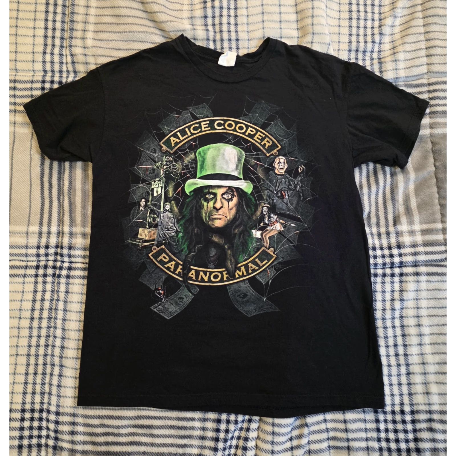 Doublet Alice Cooper Paranormal Double-Sided Graphic T Shirt Rock Music Black Size L Mens Bay Island T-Shirt Graphic Print Short Sleeve Crew Neck Cotton - Size US L / EU 52-54 / 3 - 2 Thumbnail