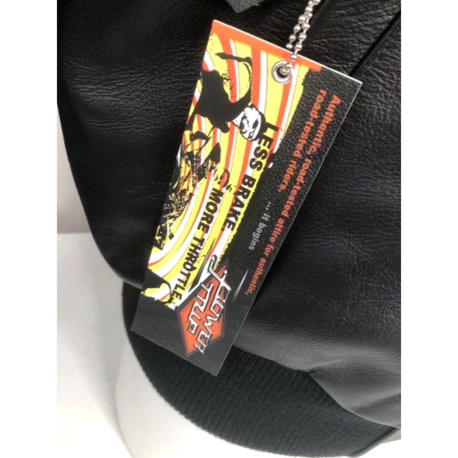 Vintage POWER TRIP Leather Motorcycle Biker Mens M Bomber Jacket Black Size US M / EU 48-50 / 2 - 5 Thumbnail
