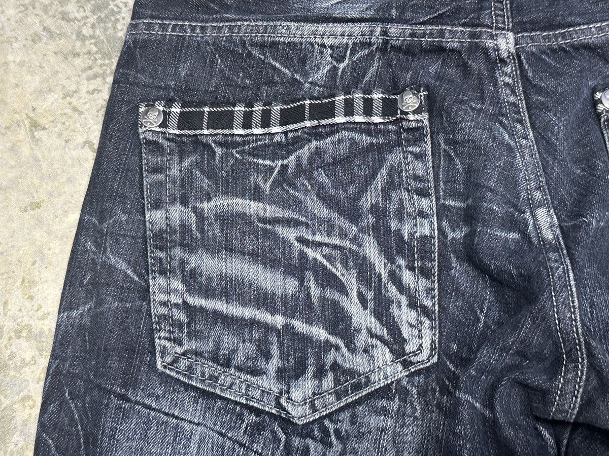 If Six Was Nine × Japanese Brand Vintage Wild Life Denim Clawmark Distressed Washed Jean Size US 33 - 19 Thumbnail