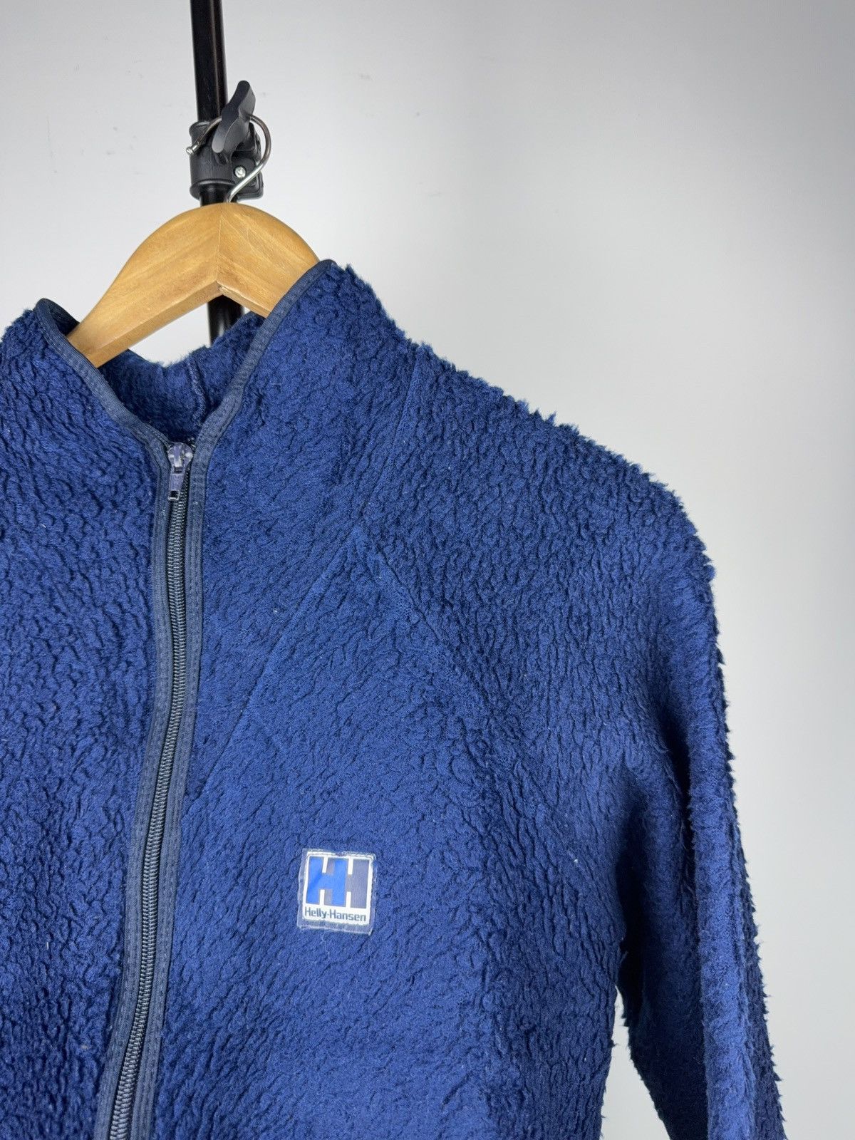Helly Hansen 80s Retro Helly Hansen Navy Sherpa Fleece Zip Jacket Logo Size US S / EU 44-46 / 1 - 3 Thumbnail