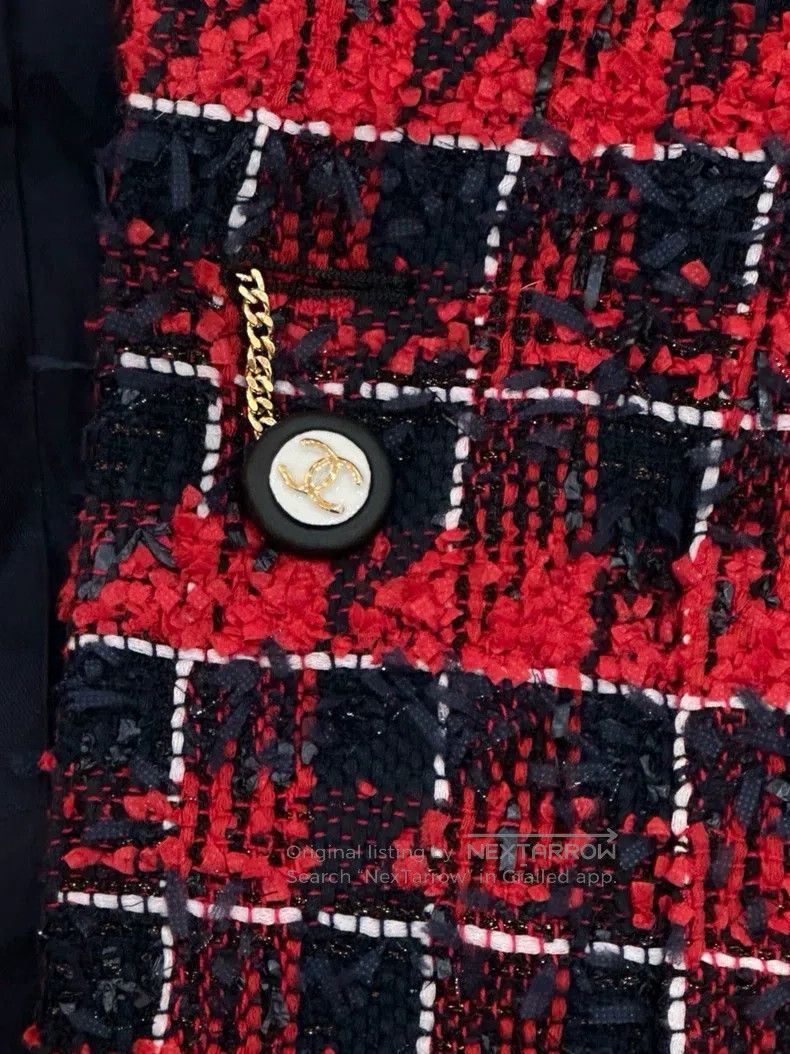 Chanel Chanel 24s red and black plaid jacket Size XS / US 0-2 / IT 36-38 - 4 Thumbnail