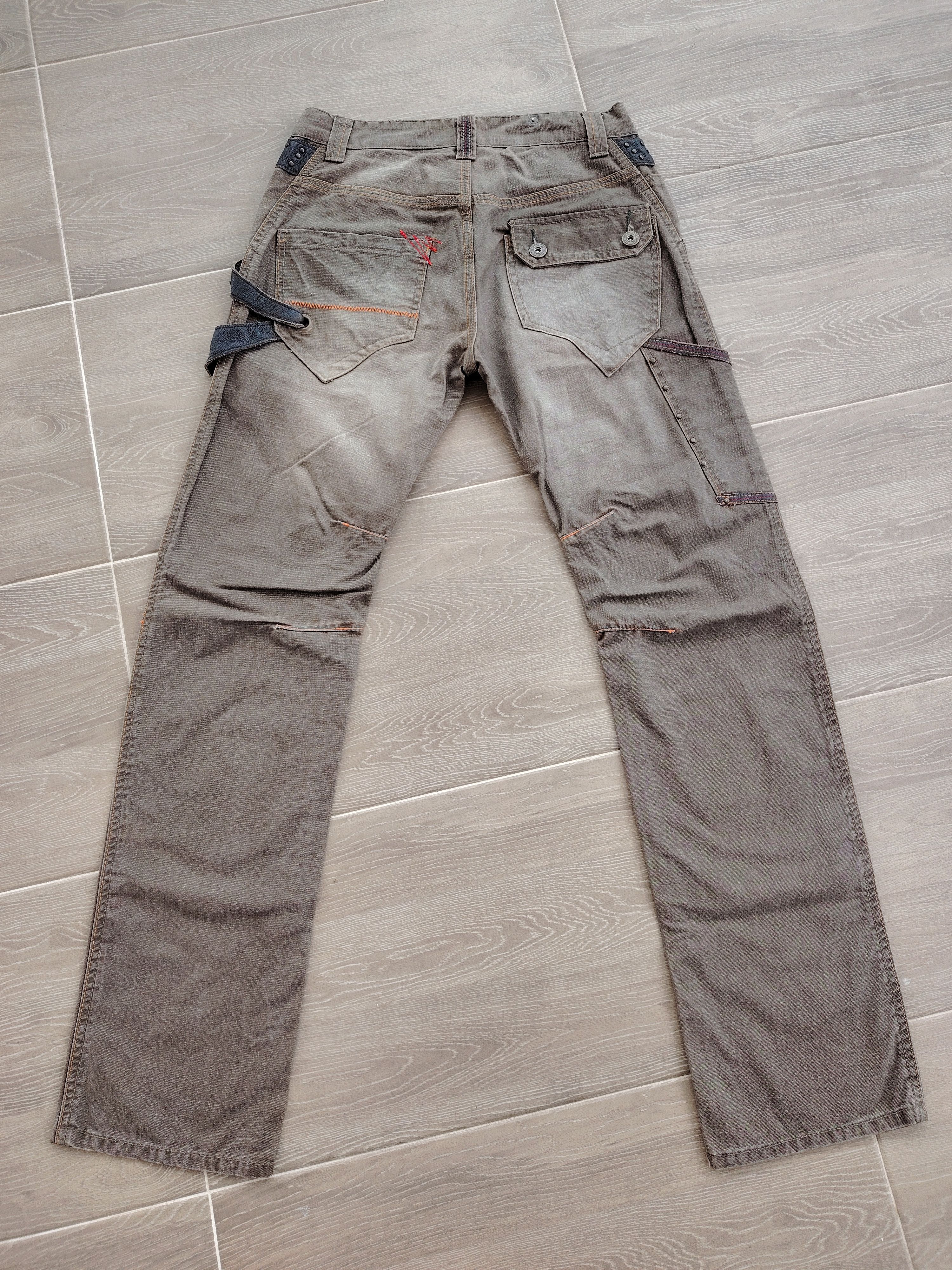 Japanese Brand Rare Japanese Twenty Works Studded Leather Jeans Pant Size US 30 / EU 46 - 3 Thumbnail