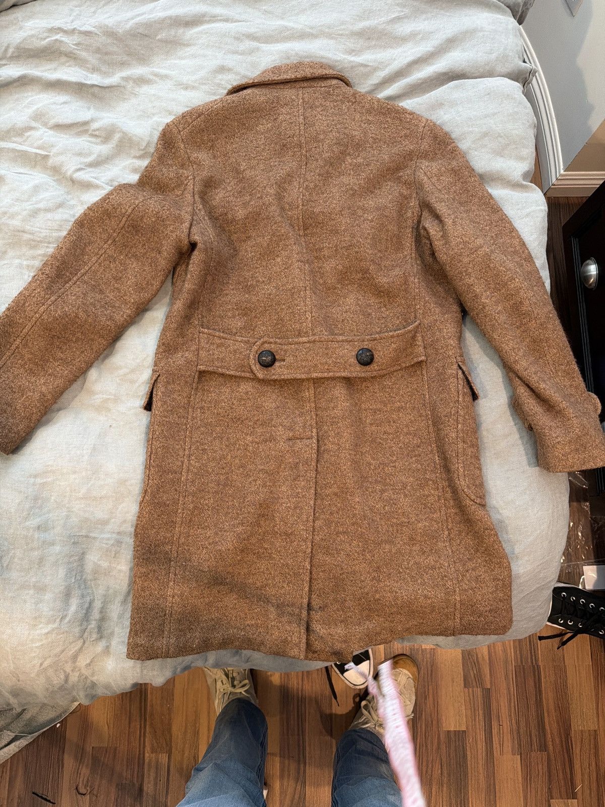 THE GIGI Mid length tailored Alpaca double breasted coat Size US M / EU 48-50 / 2 - 8 Thumbnail