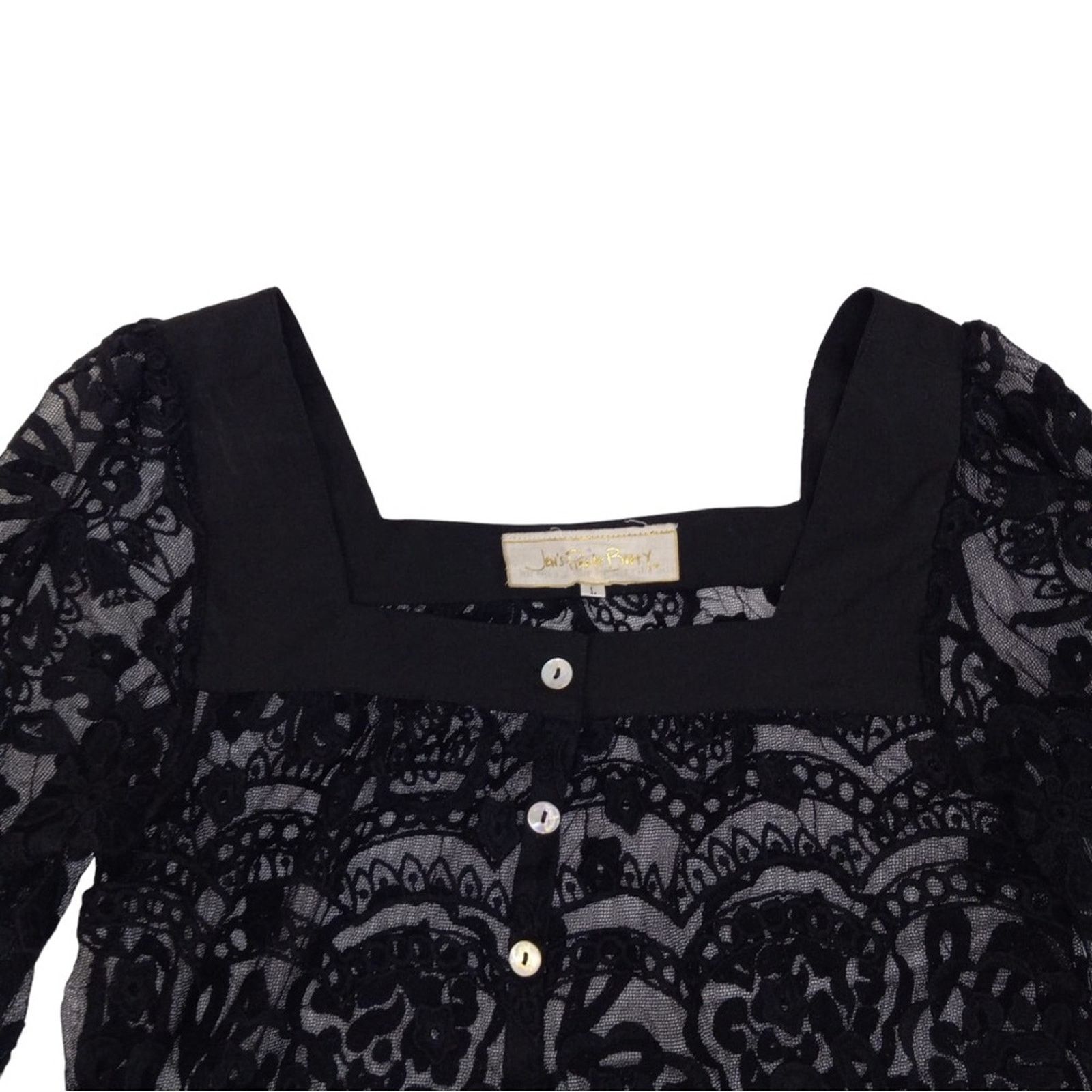 Other Jen's Pirate Booty Women's Lace Top Size Large Size L / US 10 / IT 46 - 2 Thumbnail