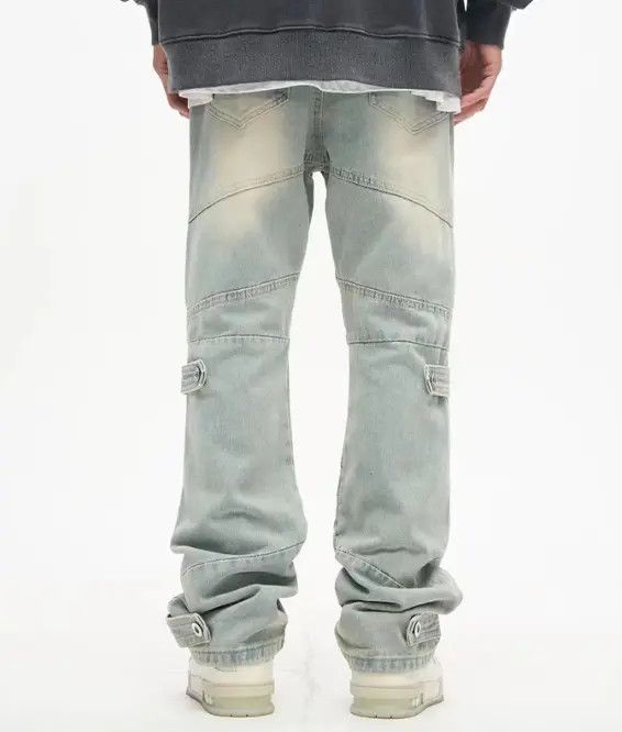 Japanese Brand Eno Vintage street wash casual straight loose cargo jeans Size US 32 / EU 48 - 4 Thumbnail