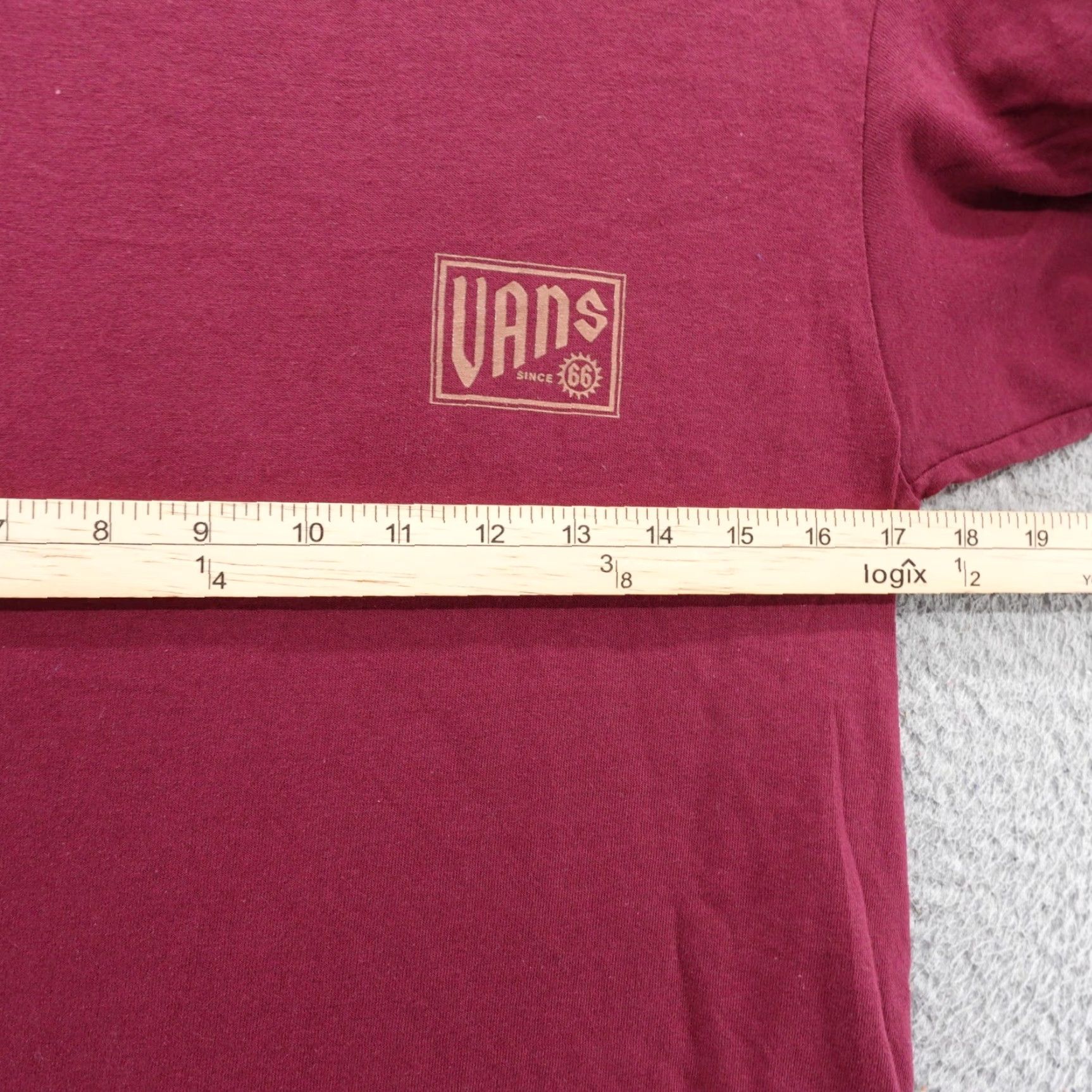 Vans Vans Off The Wall Graphic T Shirt Small Red Mens Short Sleeve Crew Neck NEW Size US S / EU 44-46 / 1 - 4 Thumbnail