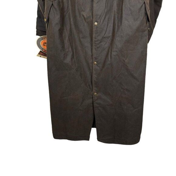 Vintage NWT Thomas Cook Long 100% Waxed Cotton Coat Jacket Riding Size US L / EU 52-54 / 3 - 11 Thumbnail