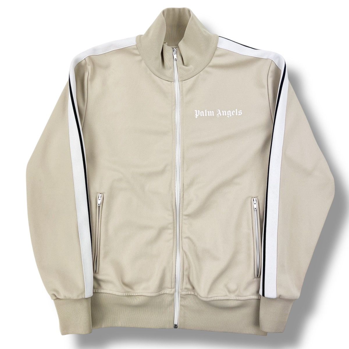 Palm Angels Palm Angels Cream Track Jacket Size US L / EU 52-54 / 3 - 2 Thumbnail
