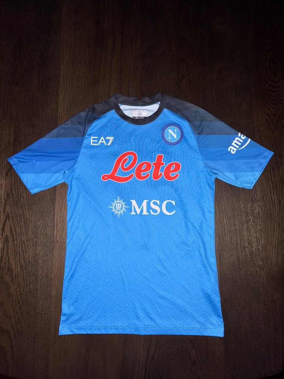 Emporio Armani SSC Napoli 22/23 Home Kit #Kvaratskheila 77- FREE SHIPPING Size US M / EU 48-50 / 2 - 2 Thumbnail