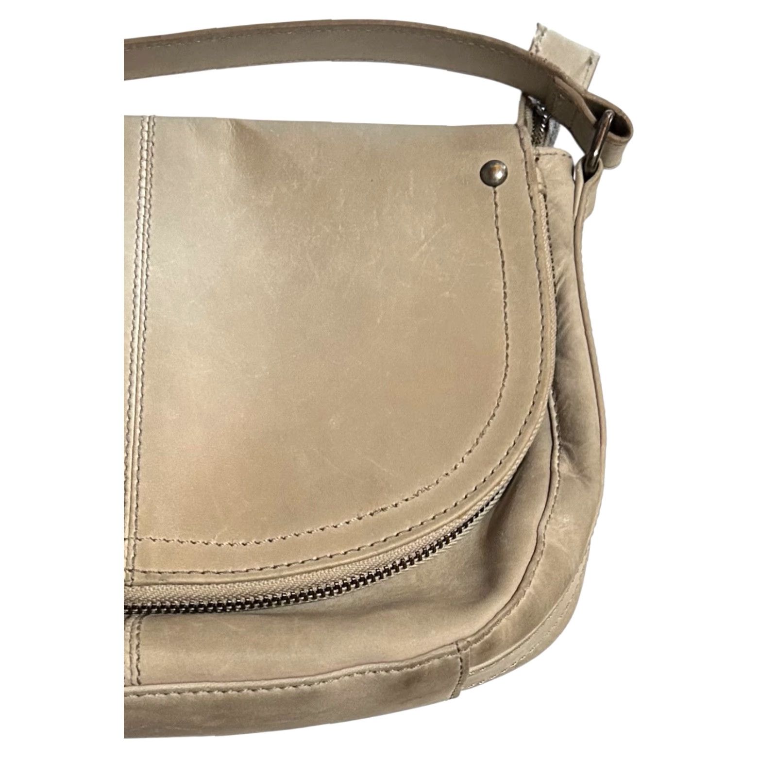 Lucky Brand VINTAGE Lucky Brand Mint Green Leather Crossbody Satchel Foldover Purse Women’s Size ONE SIZE - 3 Thumbnail