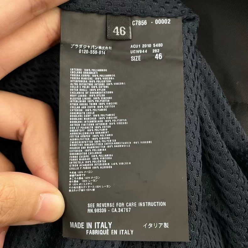 Prada Prada Chest patch letter zipper jacket 2501-Nextarrow Size US S / EU 44-46 / 1 - 5 Thumbnail