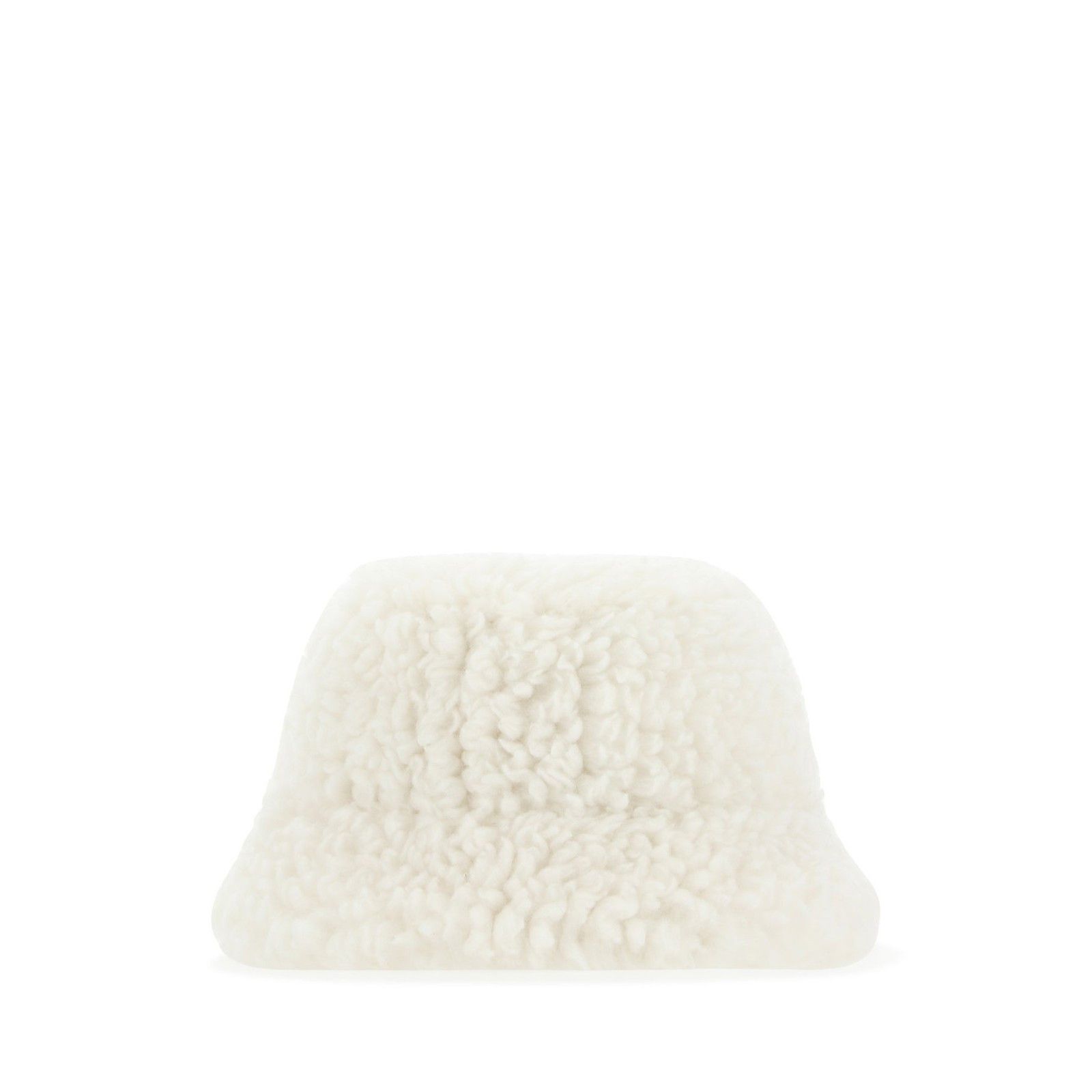 Prada PRADA Ivory Eco Shearling Hat New & Authentic (Women's size: Size ONE SIZE - 2 Thumbnail