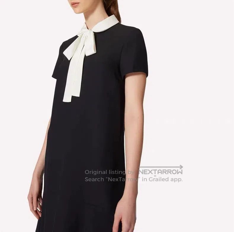 Valentino Valentino Short-sleeved dress with bow ruffles Size M / US 6-8 / IT 42-44 - 8 Thumbnail