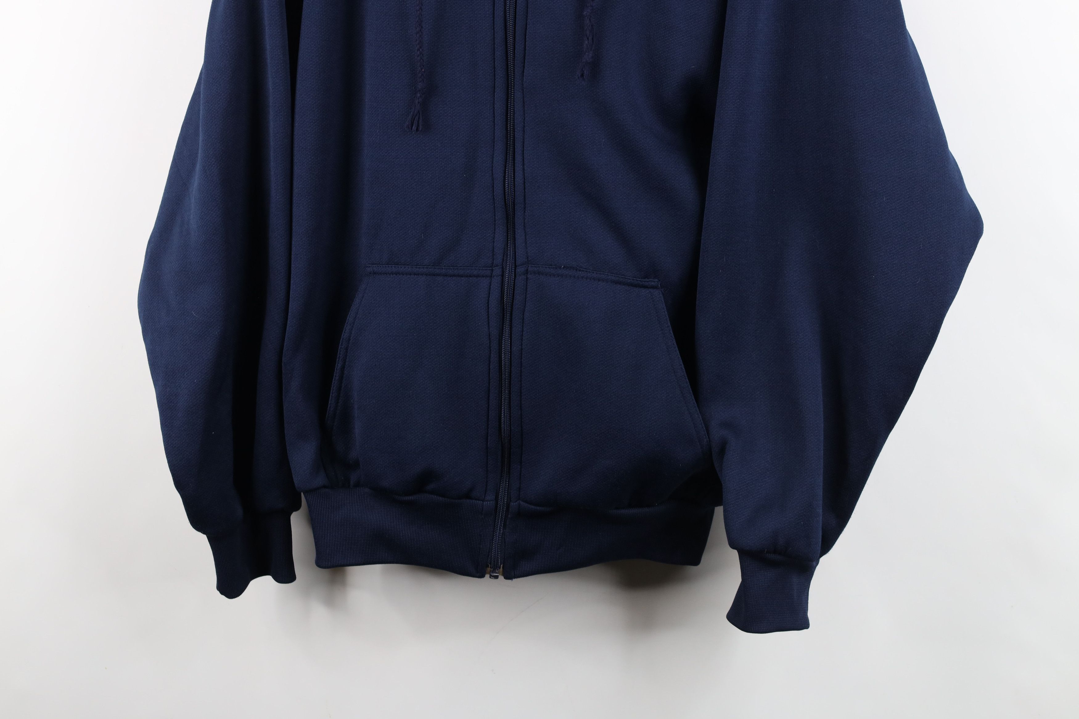 Vintage Vintage 90s Streetwear Thermal Waffle Knit Lined Zip Hoodie Size US M / EU 48-50 / 2 - 3 Thumbnail