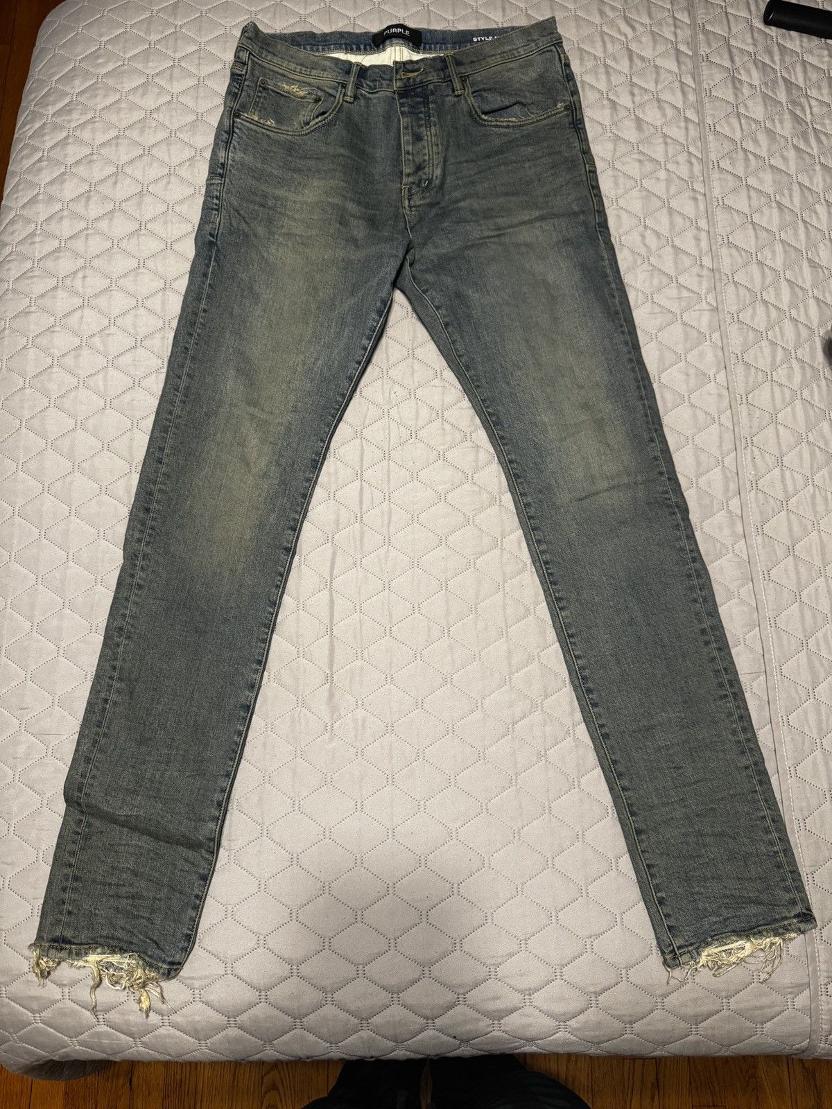 Purple Brand Purple Brand P001 Light Wash Jeans – Excellent Condition Size US 33 - 1 Thumbnail