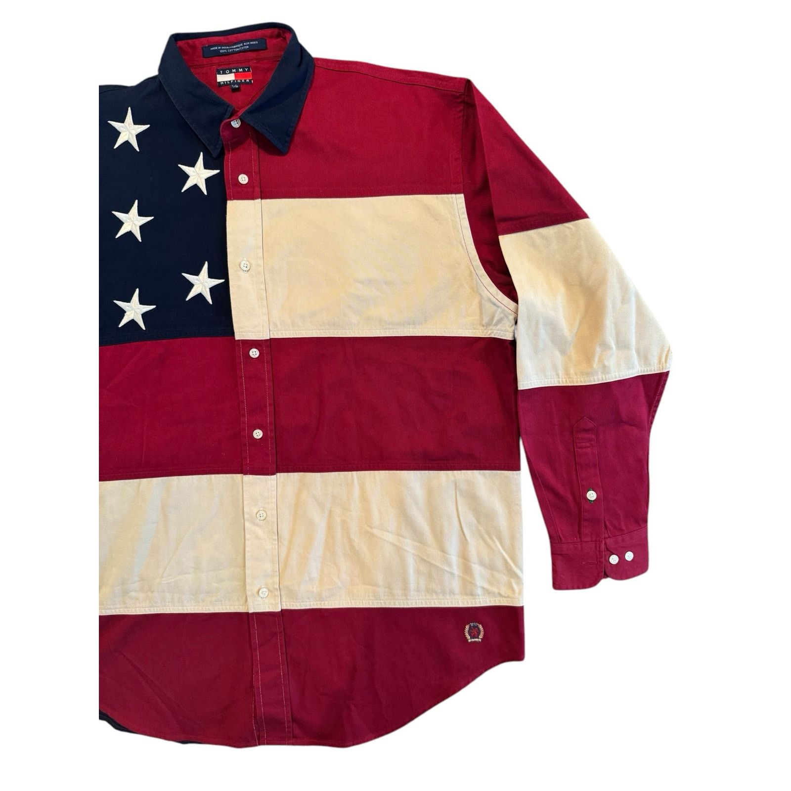Tommy Hilfiger Vintage 90's Tommy Hilfiger Button Down Shirt American Large Size US L / EU 52-54 / 3 - 4 Thumbnail