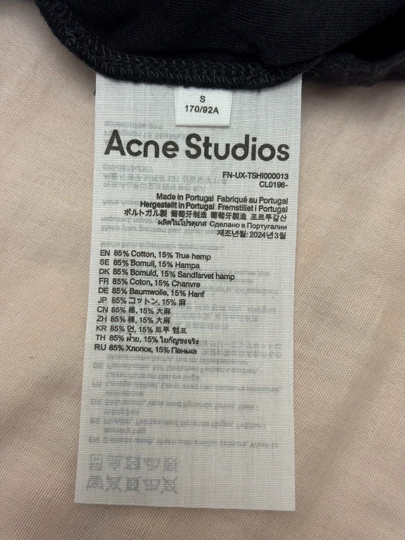 Acne Studios Acne Studios Aged lettered printed short sleeves Size US S / EU 44-46 / 1 - 5 Thumbnail