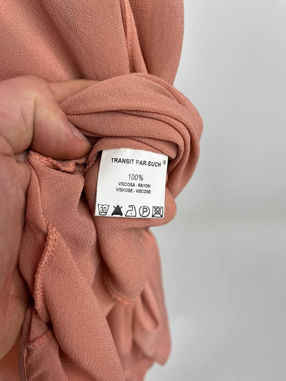 Transit Transit Par Such Peach Women Owersaize Dress Size 3 (0469) Size L / US 10 / IT 46 - 12 Thumbnail