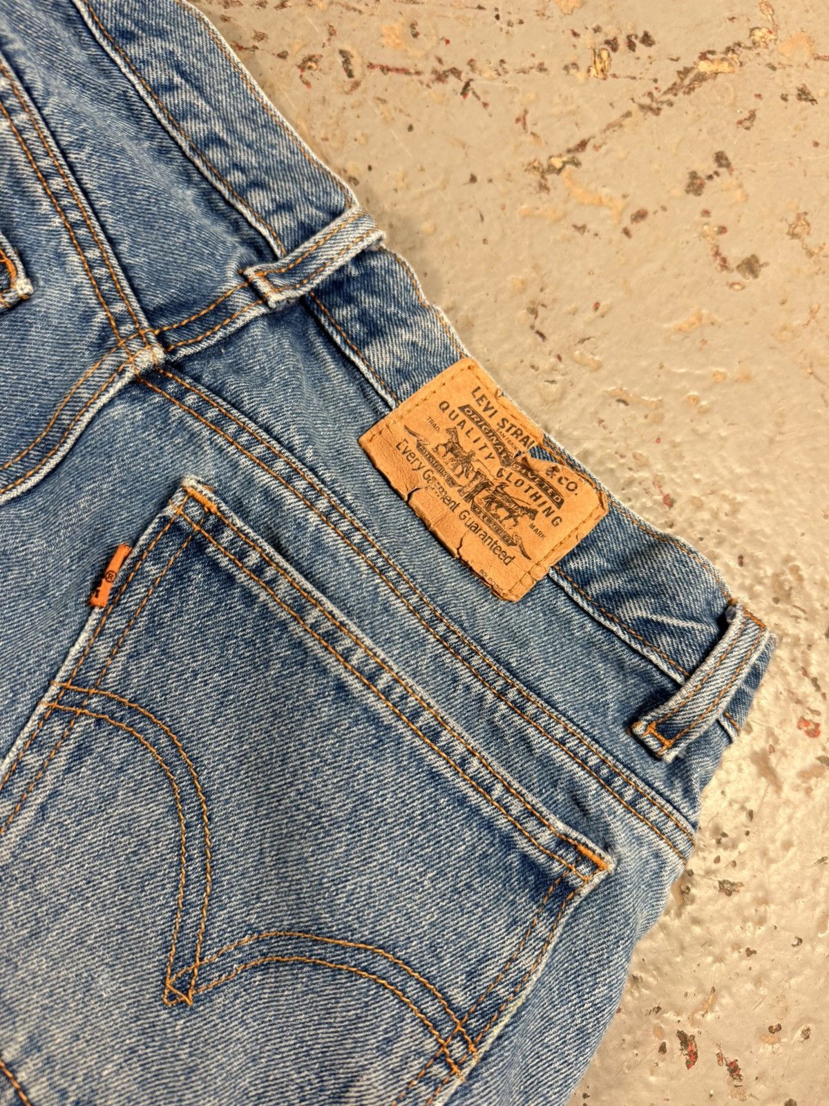 Levi's Vintage Classic Cropped Orange Tag Levi Denim Pants Size US 30 / EU 46 - 5 Thumbnail