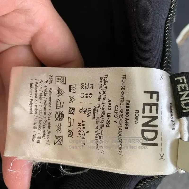 Fendi Fendi Black Cotton Women's Casual Pants . Size 30" / US 8 / IT 44 - 4 Thumbnail