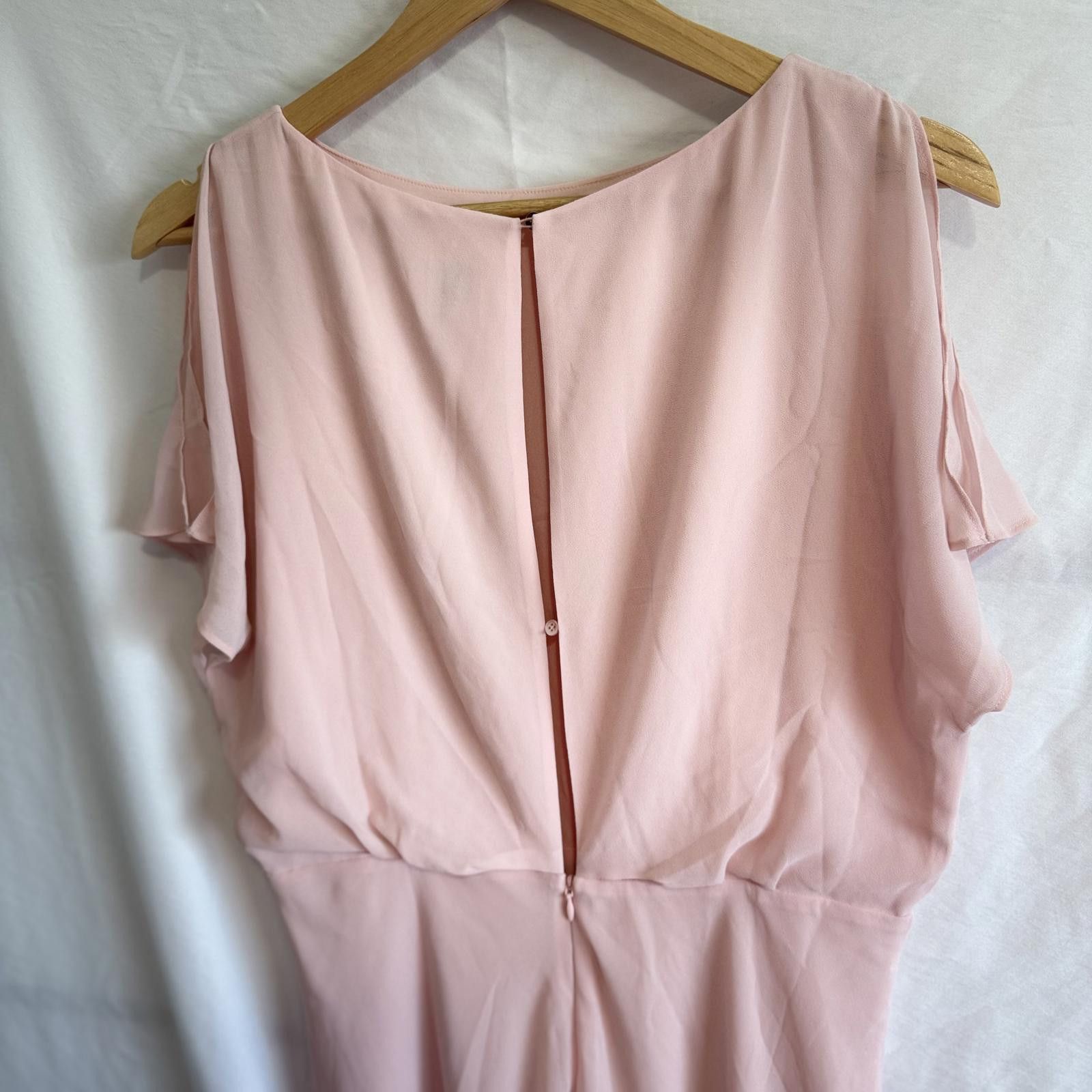 Other IRIS & INK Blush Asymmetrical Midi Dress UK 12 / US 8 Size M / US 6-8 / IT 42-44 - 3 Thumbnail