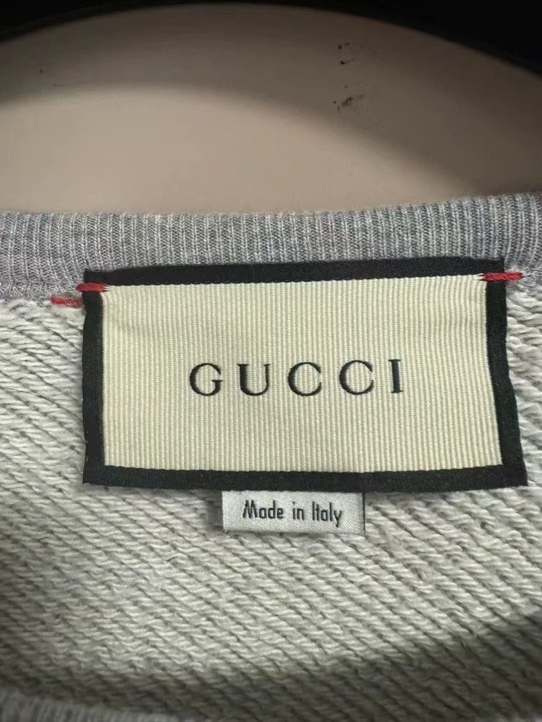 Gucci Gucci Gray arm side logo sweatshirt 2505-Nextarrow Size US S / EU 44-46 / 1 - 3 Thumbnail