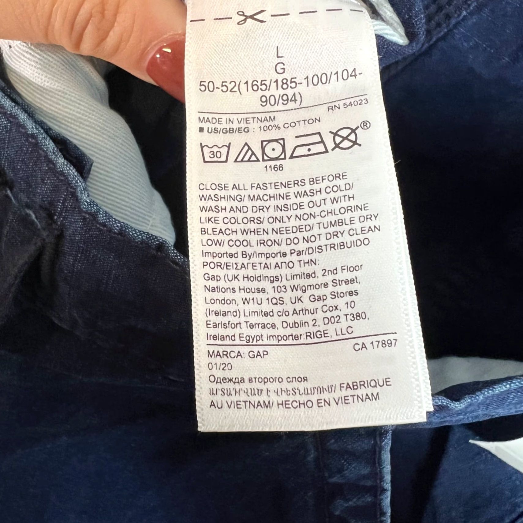 Gap Gap Jeans Denim Blue Large Mens Relaxed Fit Tapered Size 36" / US 14 / IT 50 - 4 Thumbnail