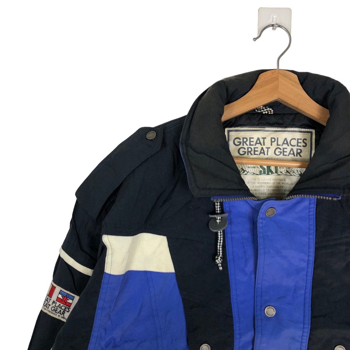 Japanese Brand 🔥VINTAGE CROPPED SKI JACKET ELLESSE GREAT PLACES GREAT GEAR Size US M / EU 48-50 / 2 - 6 Thumbnail