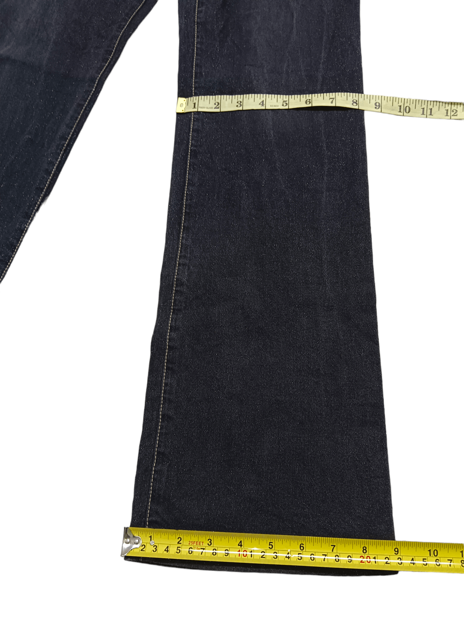 Japanese Brand Christian Aujard Low Rise Flare Jeans Size US 28 / EU 44 - 10 Thumbnail