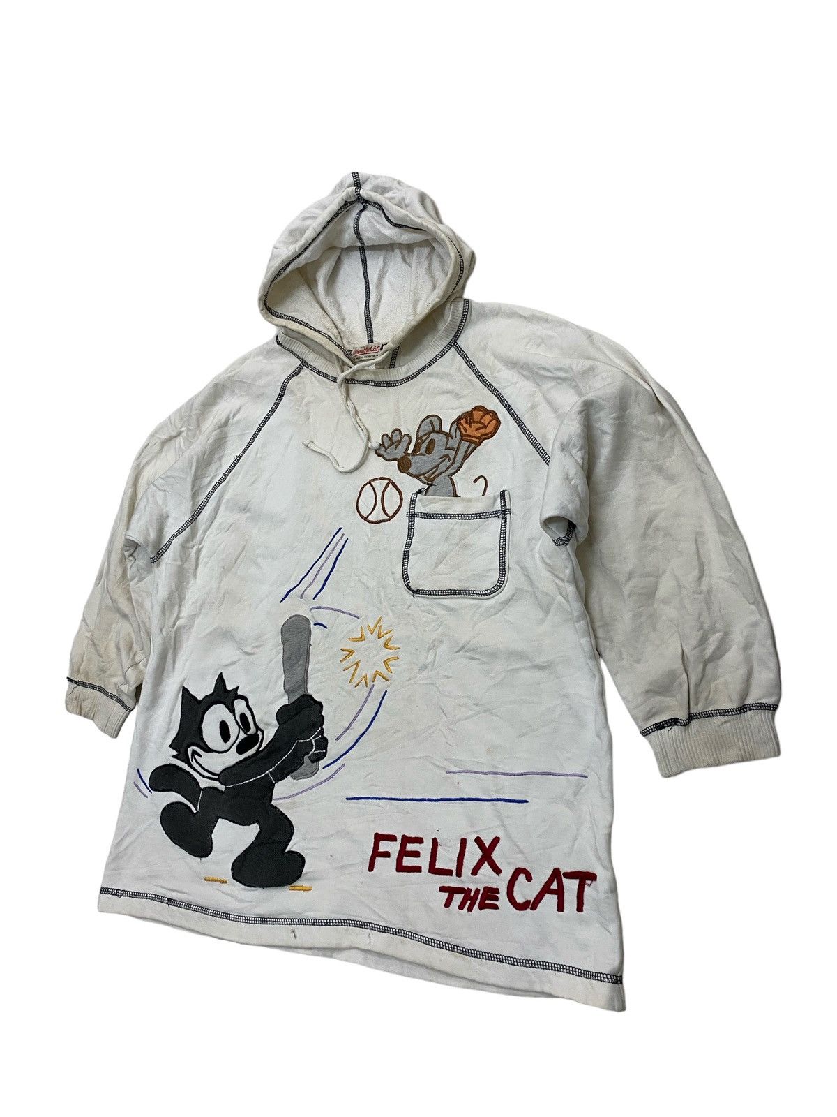 Cartoon Network × Felix × Vintage Vintage Felix The Cat 3q Hoodie Size US L / EU 52-54 / 3 - 2 Thumbnail