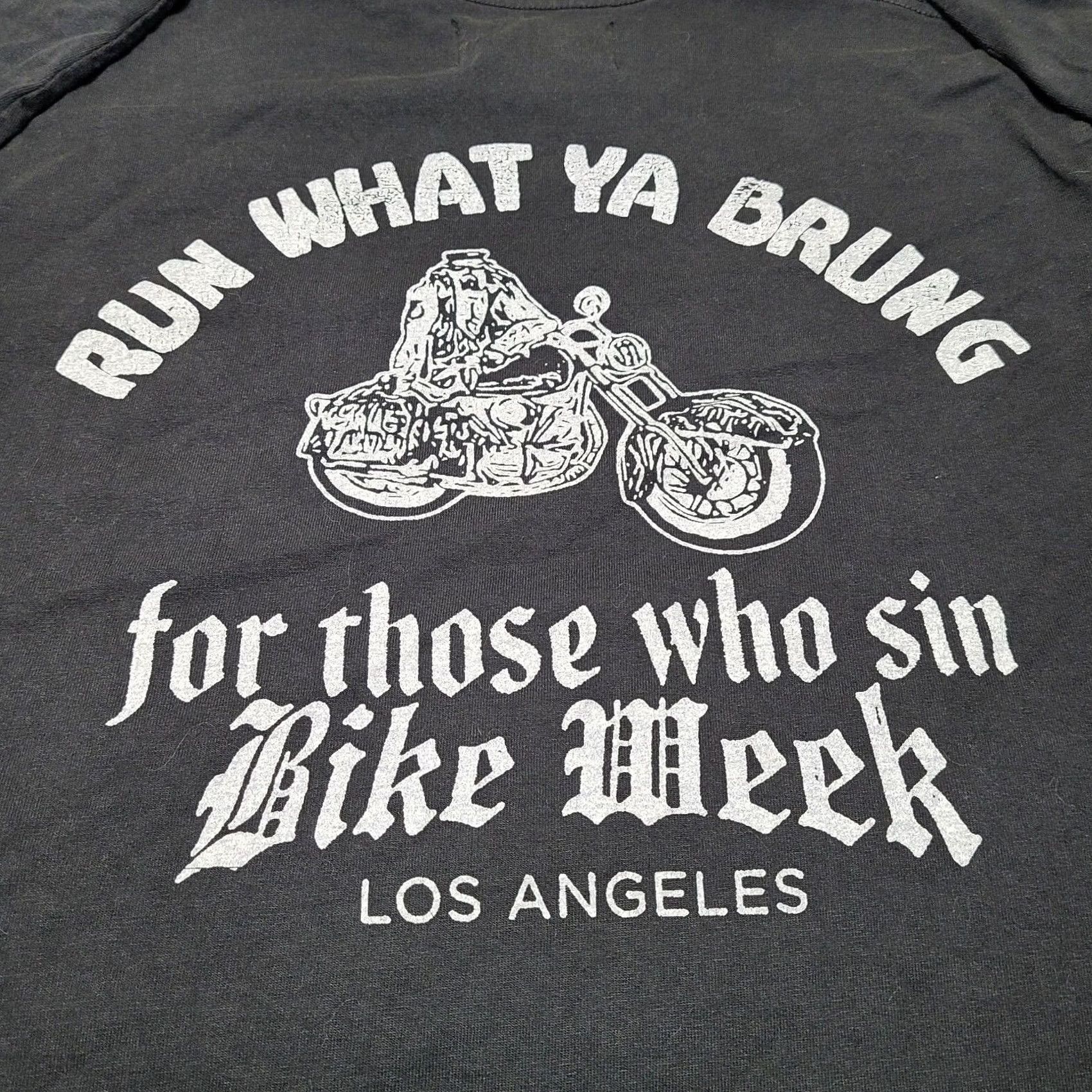 For Those Who Sin For Those Who Sin Los Angeles Bike Week Skull FTWS Black Men’s Size Medium T-Shirt Graphic Print Crew Neck Long Sleeve 2010-2019 Vintage No Size US M / EU 48-50 / 2 - 3 Thumbnail