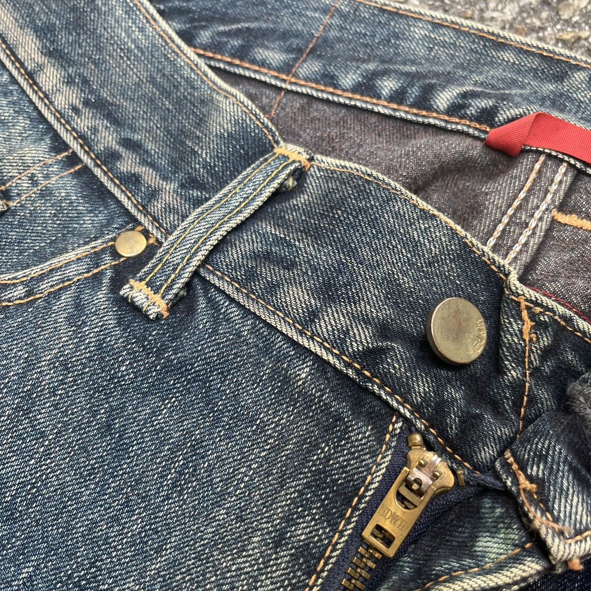 Hysteric Glamour Edwin 503 SS Flare Jeans Low Rise Japanese Denim Boot Cut Size US 31 - 7 Thumbnail