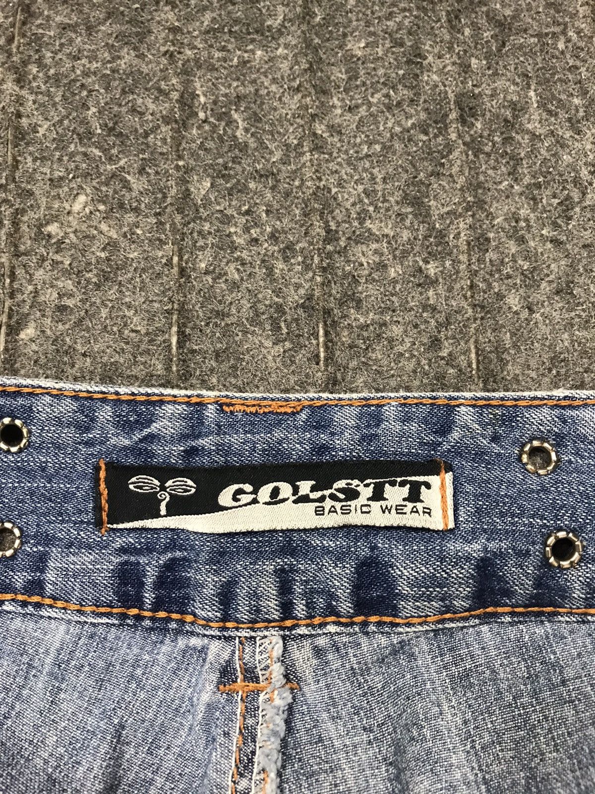 Japanese Brand Golstt Basic Wear Bushpant Indigo Denim Baggy Size US 35 - 7 Thumbnail