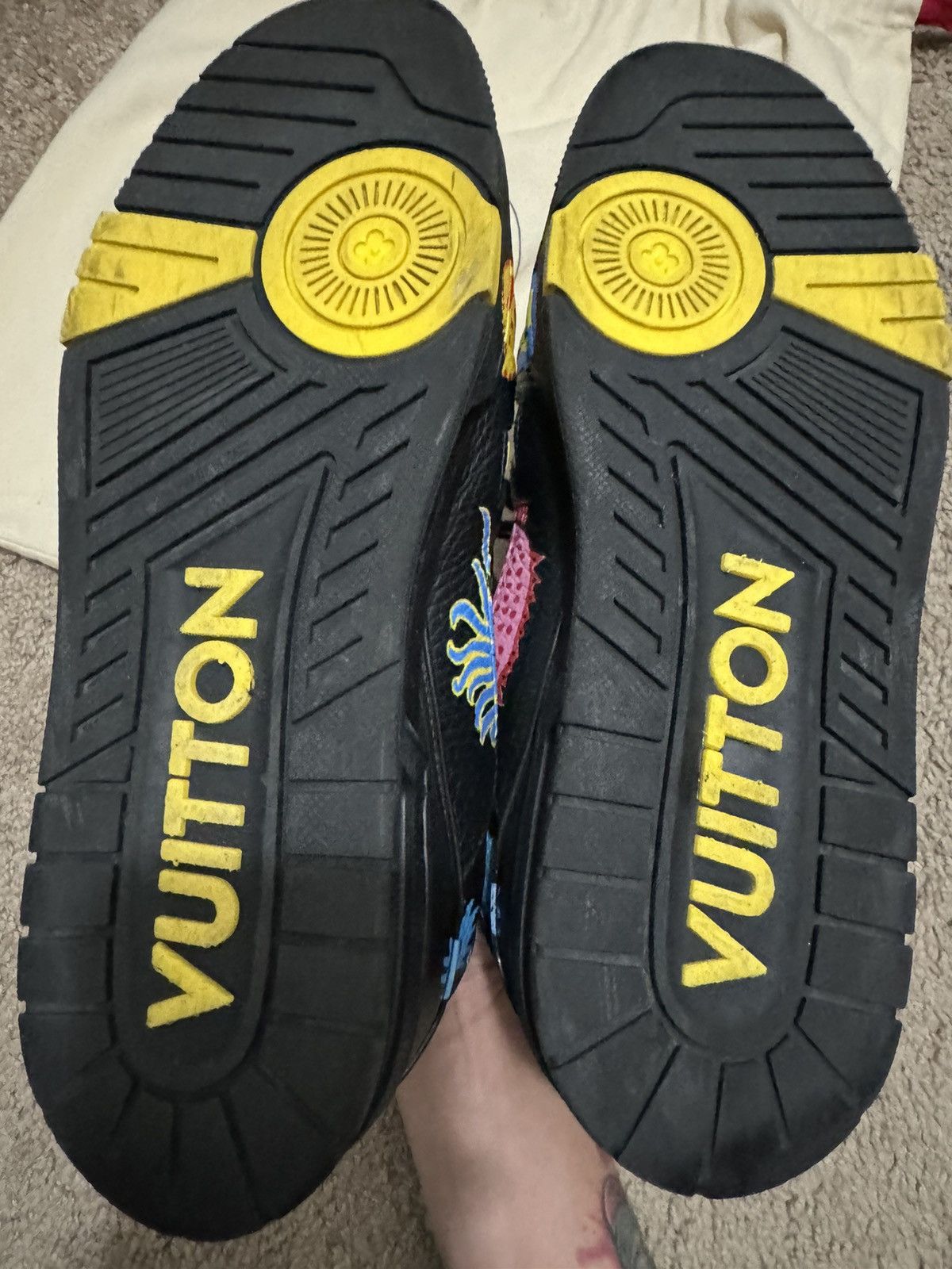 Louis Vuitton Louis Vuitton x Yayoi Kusama Trainer Black Print Size US 9 / EU 42 - 3 Thumbnail