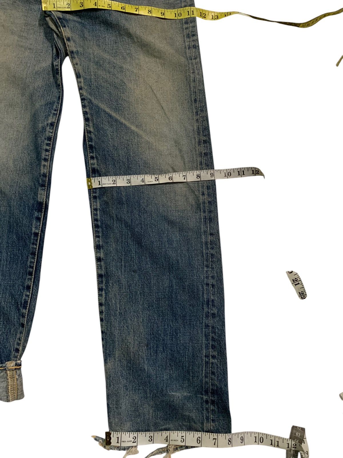 Kapital BARTACK SELVEDGE RUSTY BUTTON FLY JAPANESE DISTRESSED DENIM Size US 28 / EU 44 - 19 Thumbnail