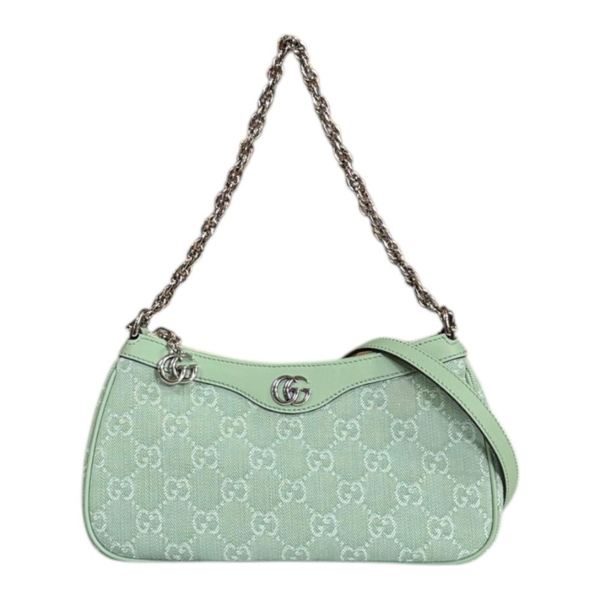 Gucci Gucci Ophidia Small Shoulder Bag, 784753, Green, Women's, Used, 2-way, Chain Size ONE SIZE - 1 Thumbnail