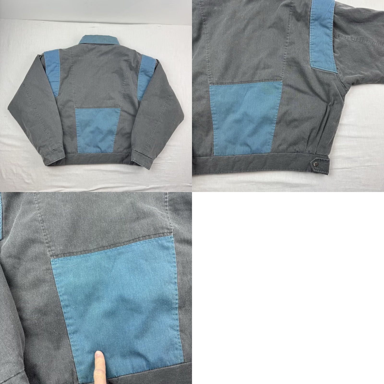 Vintage VINTAGE Pere Mar Bomber Jacket Adult XL Puffer Full Zip Snap Up 1980s Hipster Gray Mens XL Jacket Size US XL / EU 56 / 4 - 11 Thumbnail