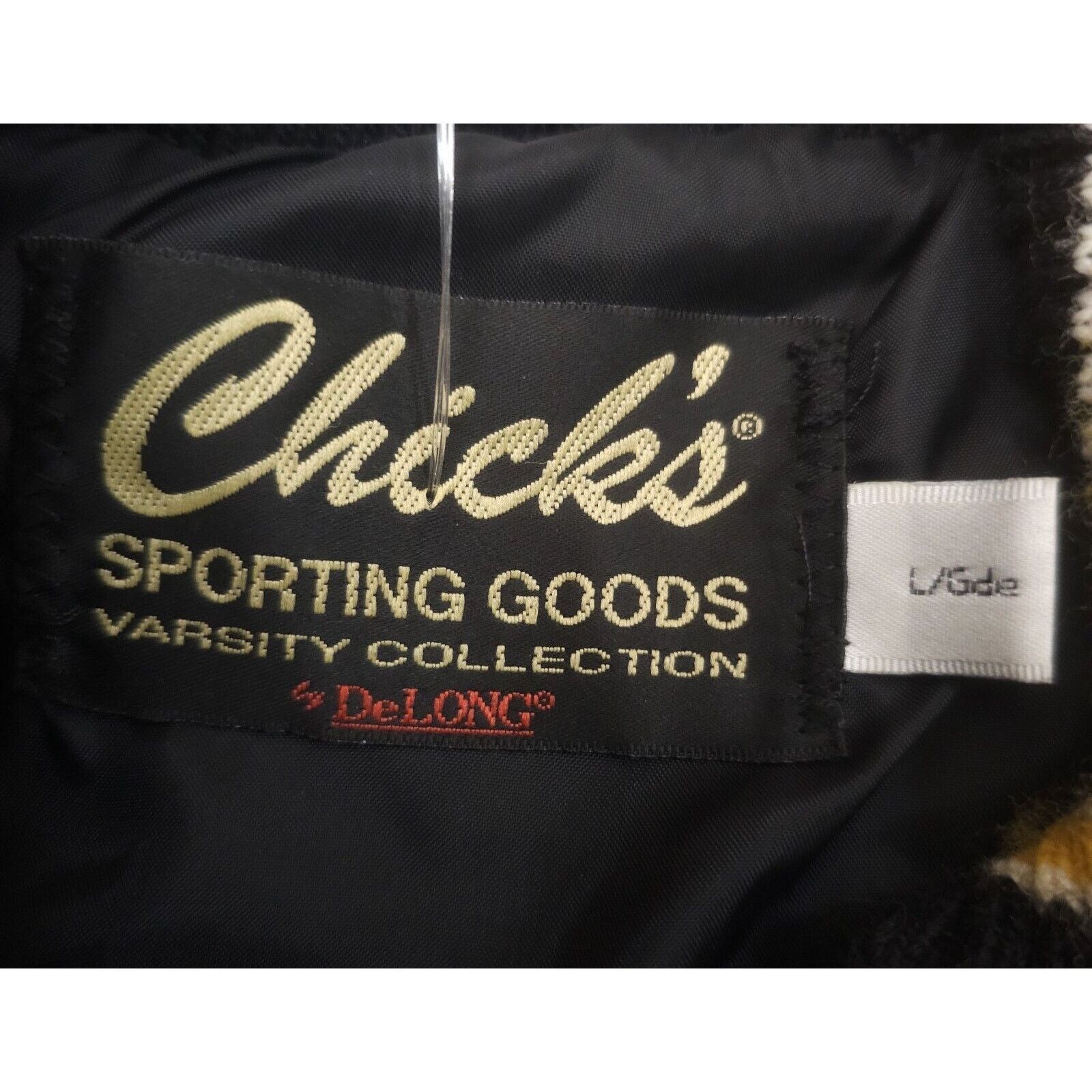 Chicos Chick's Sporting Goods Varsity Letterman Wool/ Leather VTG Size US L / EU 52-54 / 3 - 11 Thumbnail