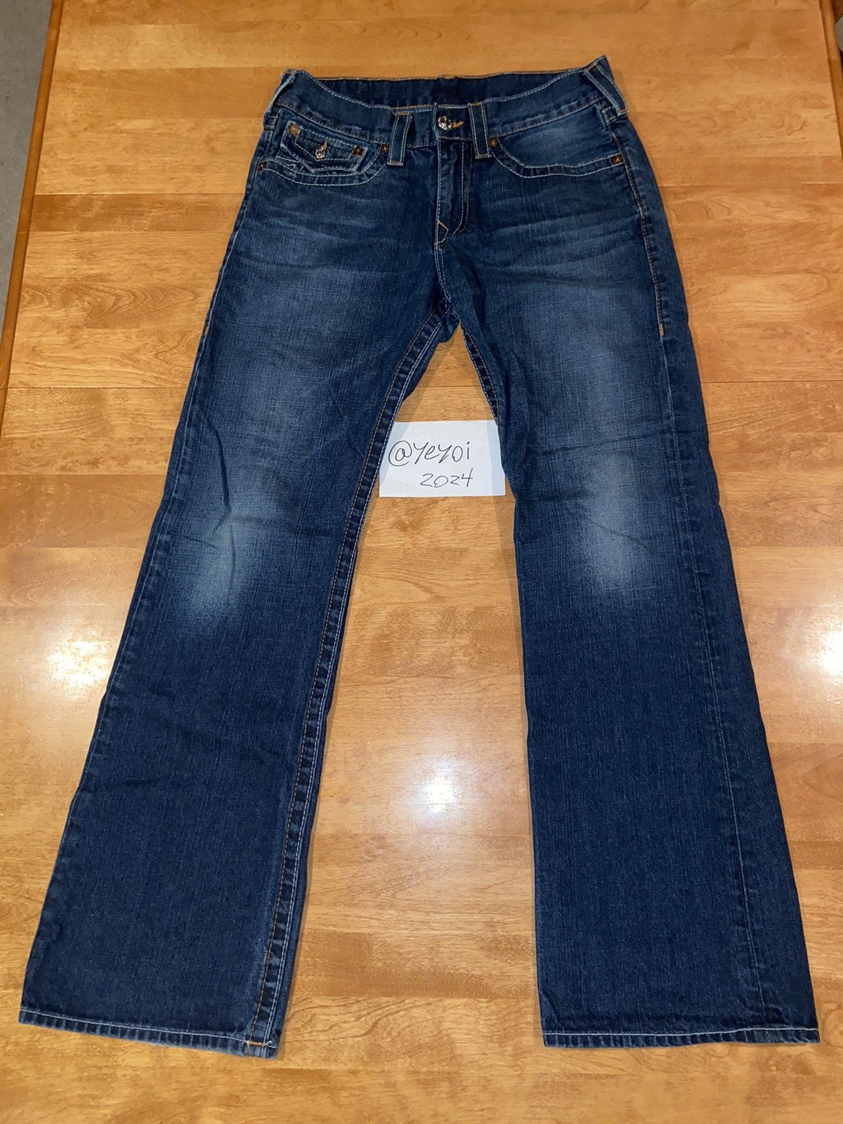 image of Vintage True Religion World Tour Boot Cut in Denim, Men's (Size 32)